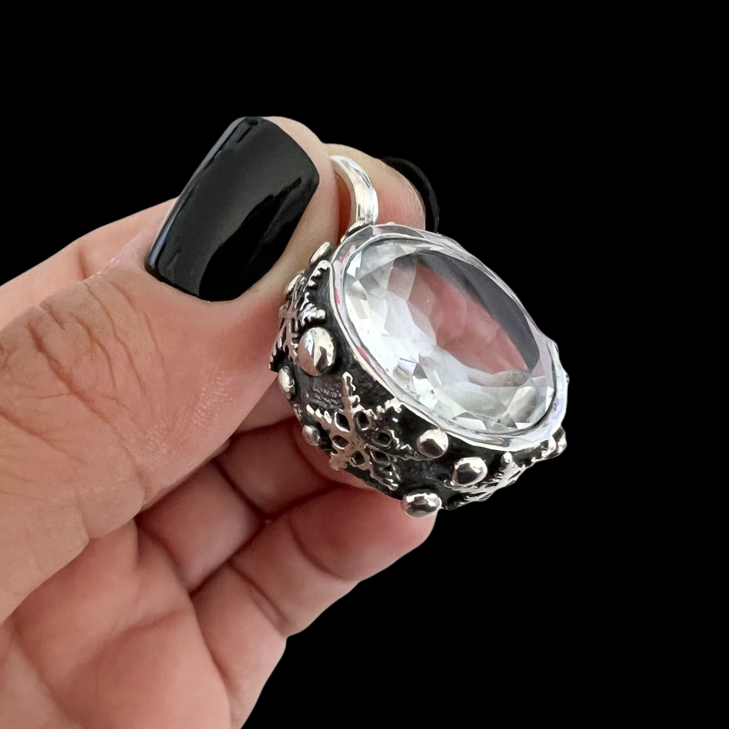NEW! Colgante Foco de Luz Copito (Onix negro)