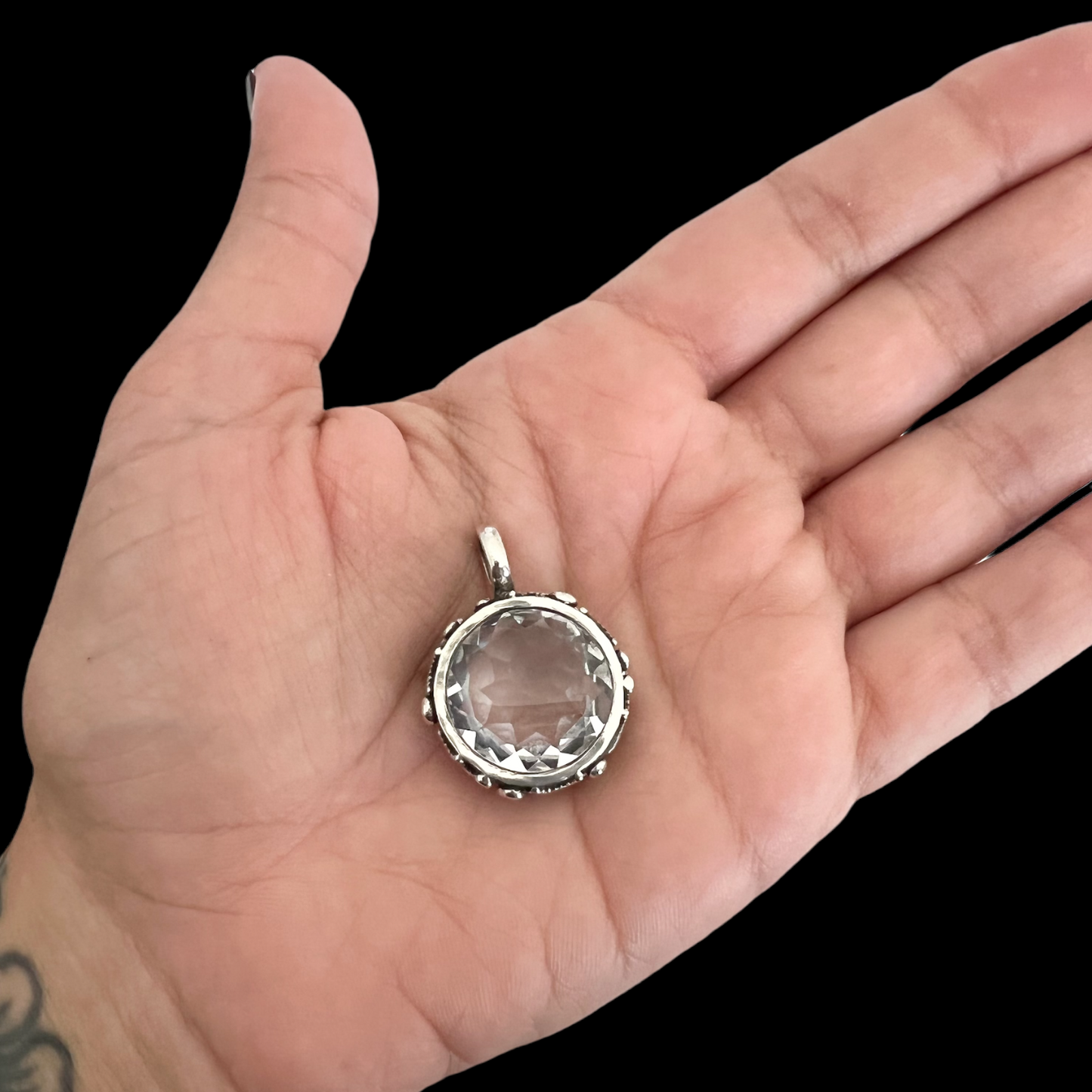 NEW! Colgante Foco de Luz Copito (Onix negro)